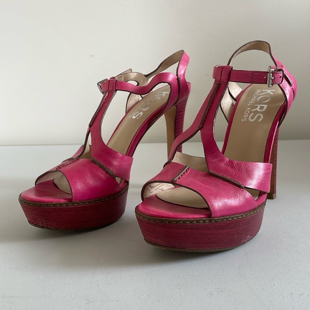 Michael Kors Pink Platform Heels
